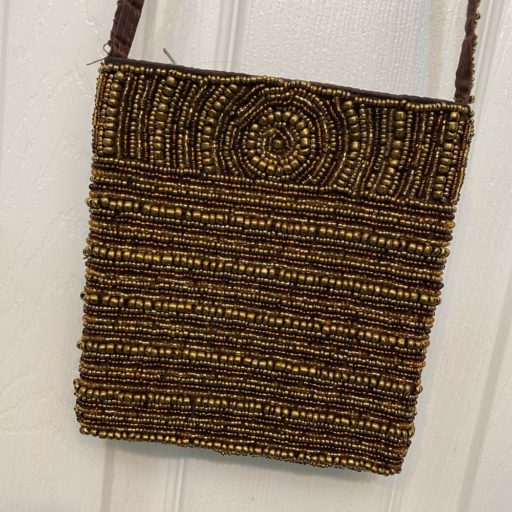 Small beaded crossbody purse